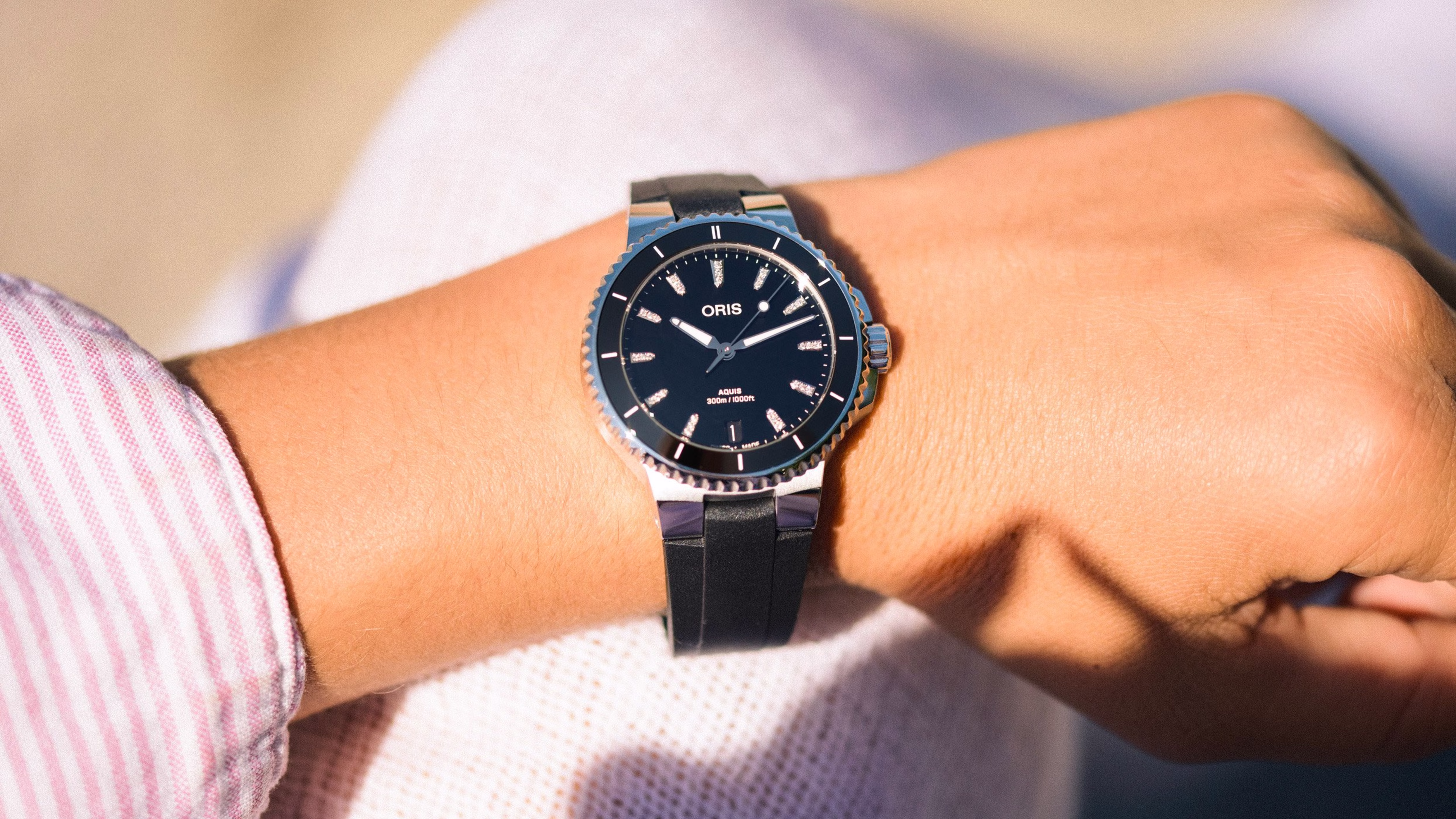 Oris Aquis Date Diamonds 36,5mm Keramik-Lünette 01 733 7792 4194-07 4 19 64FC