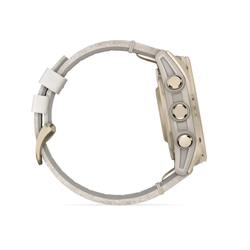 pd-02-xl-1 Garmin fēnix® 8 - 43 mm AMOLED Sapphire Fog Gray/Soft Gold 010-02903-40