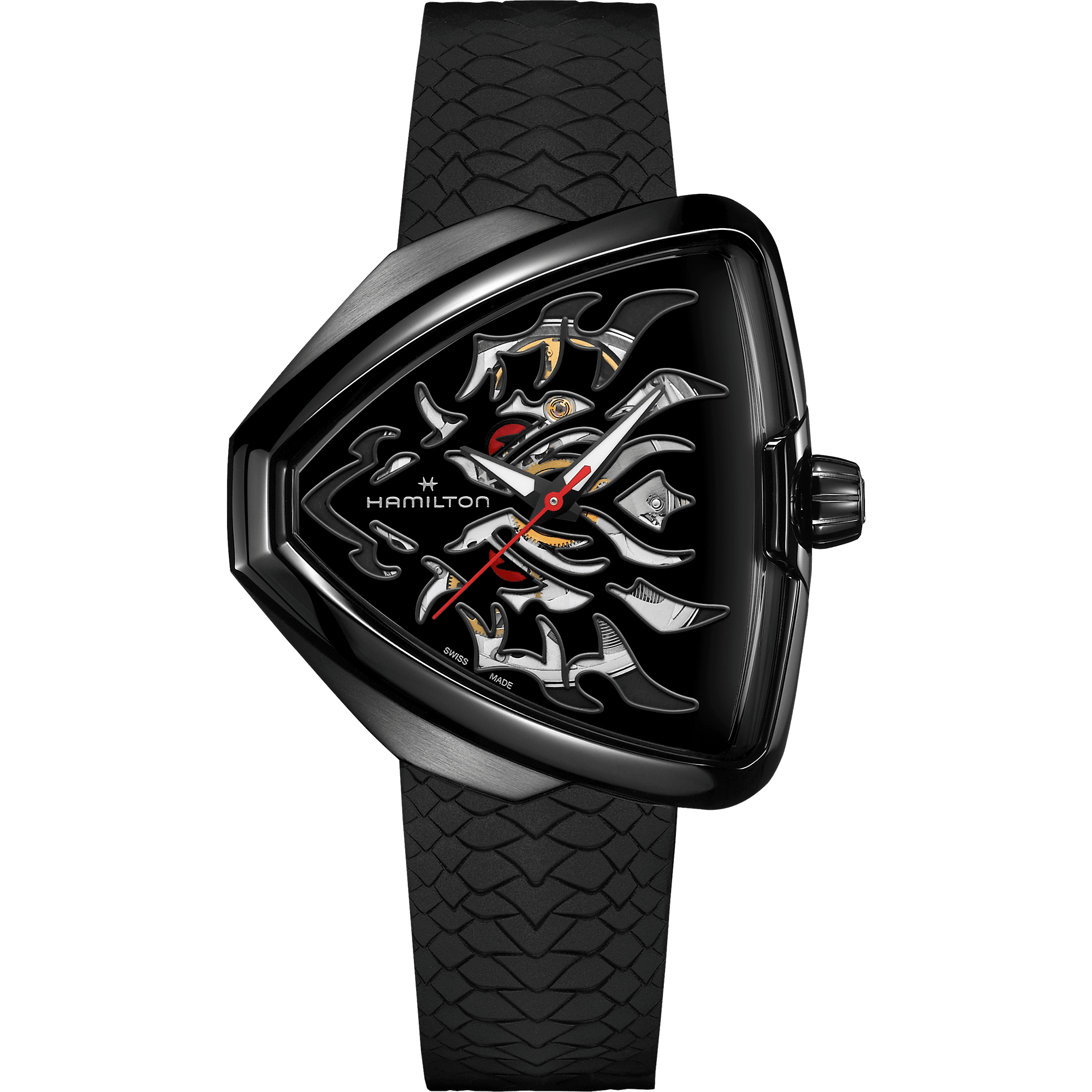 h24535332_1 Hamilton Ventura Elvis80 Skeleton Automatik Herrenuhr H24535332