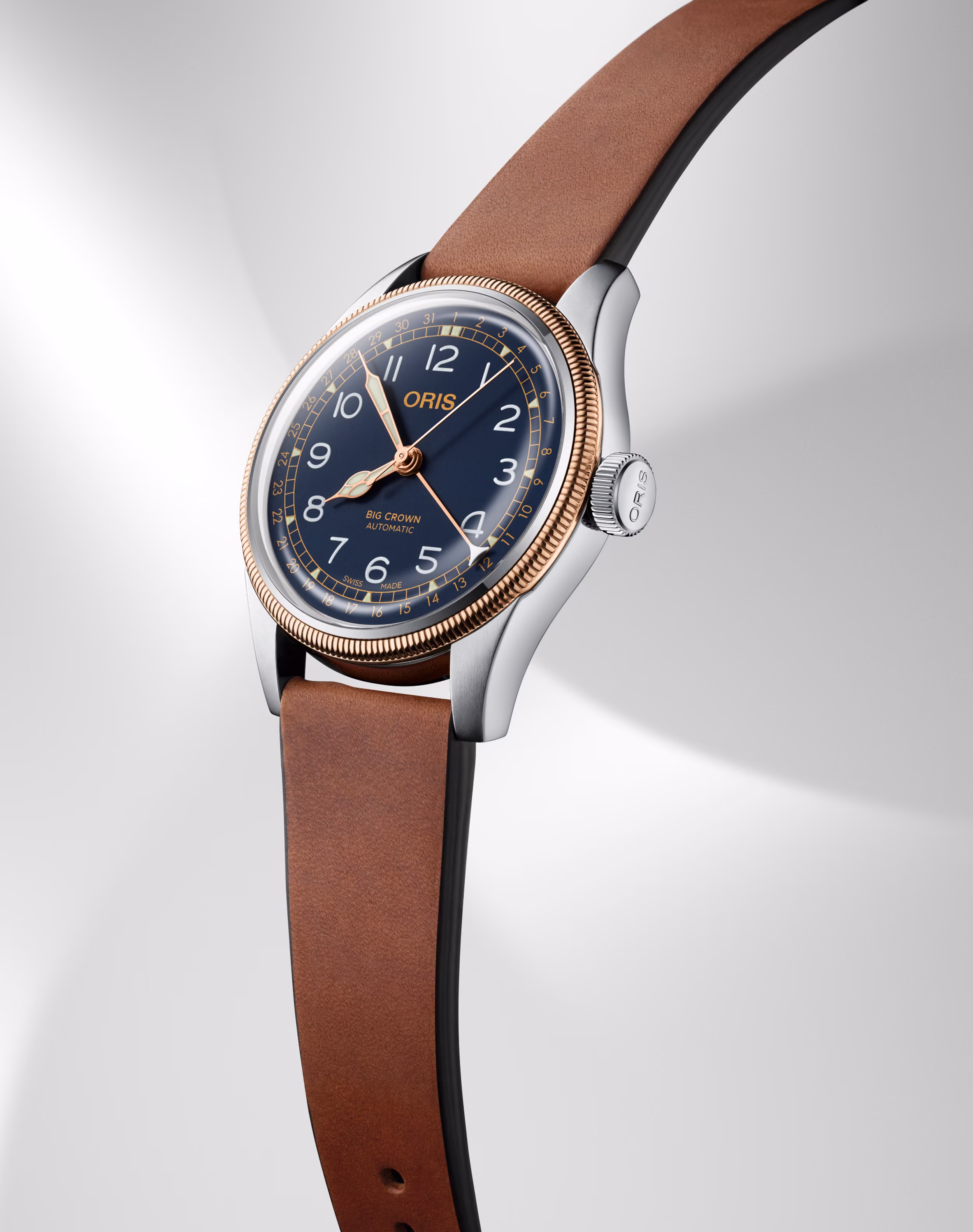 Oris Big Crown Pointer Date 40mm, Automatic, Multi-piece Bronze Case, Blue Men's Watch 01 754 7741 4365-07 5 20 58
