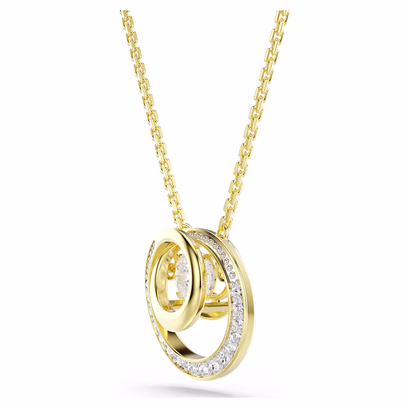 Swarovski  Hyperbola Anhänger Rundschliff, Weiß, Goldlegierungsschicht