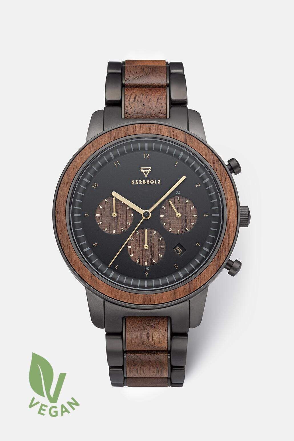 Uhren Zeitholz Herrenuhr Amtsberg Olivenholz 42mm Herren