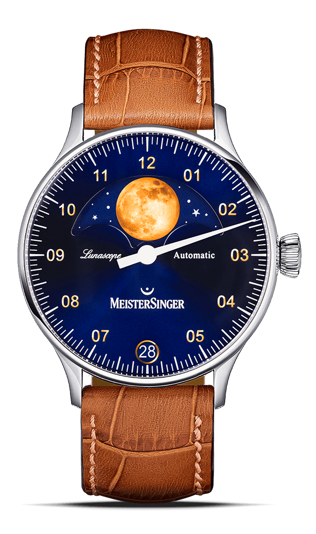 Meister Singer Lunascope Automatik MS Luna Herrenuhr LS908G