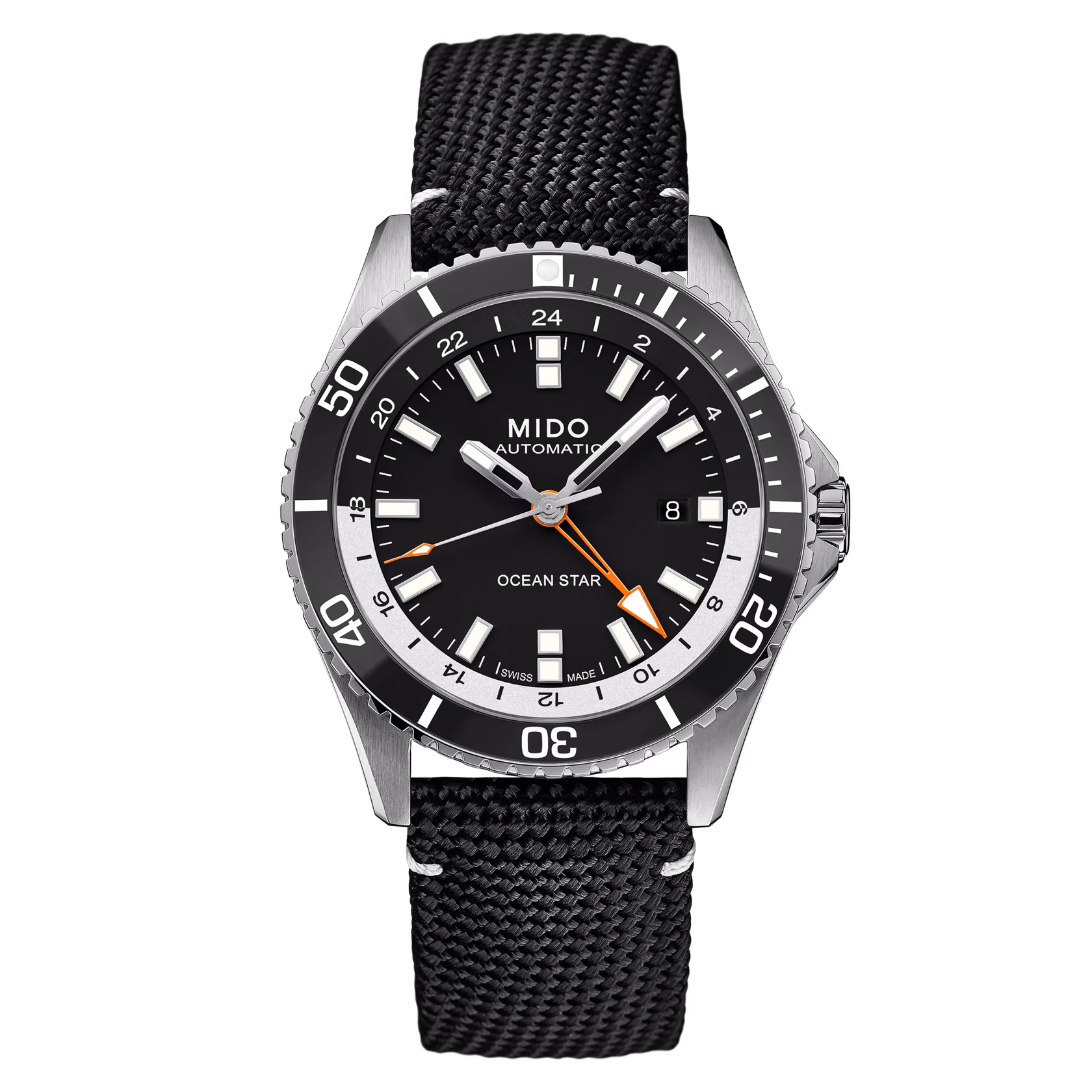 Mido Ocean Star GMT 44mm, 200 m wasserdicht, Taucheruhr, Automatikwerk Herrenuhr M026.629.17.051.01