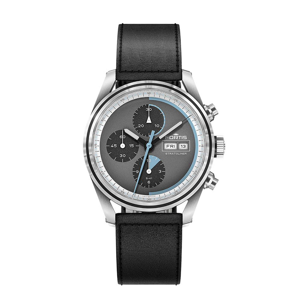 S-41_Cosmic-Gray_AS Fortis Stratoliner S-41 Cosmic Gray Men's Watch F2340016