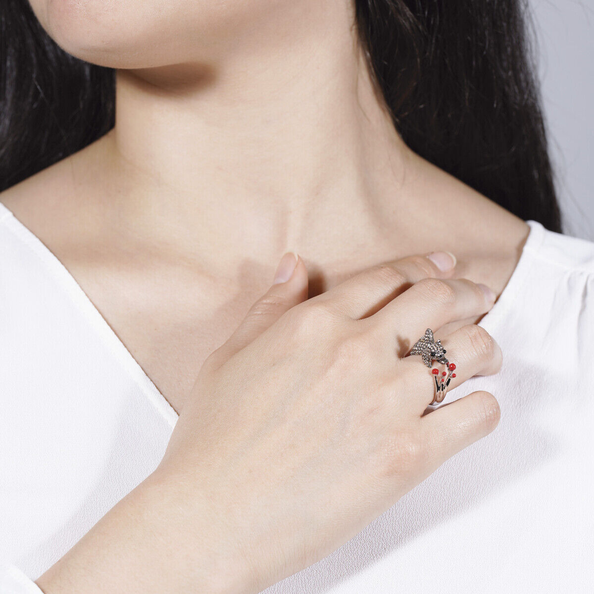 Seinerzeit Fluffy Squirrel Ring Size 56/58, SZA-1990-342-M Seinerzeit Fluffy Squirrel Ring Size 56/58, SZA-1990-342-M