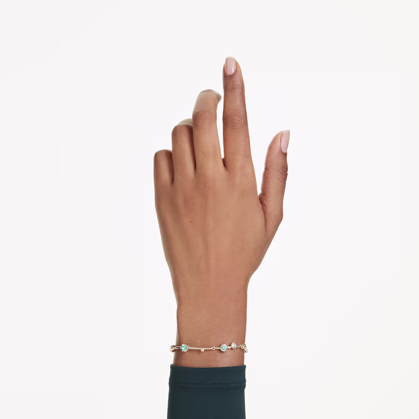 Swarovski  Constella Armband Verschiedene Schliffe, Grün, 18k vergoldet