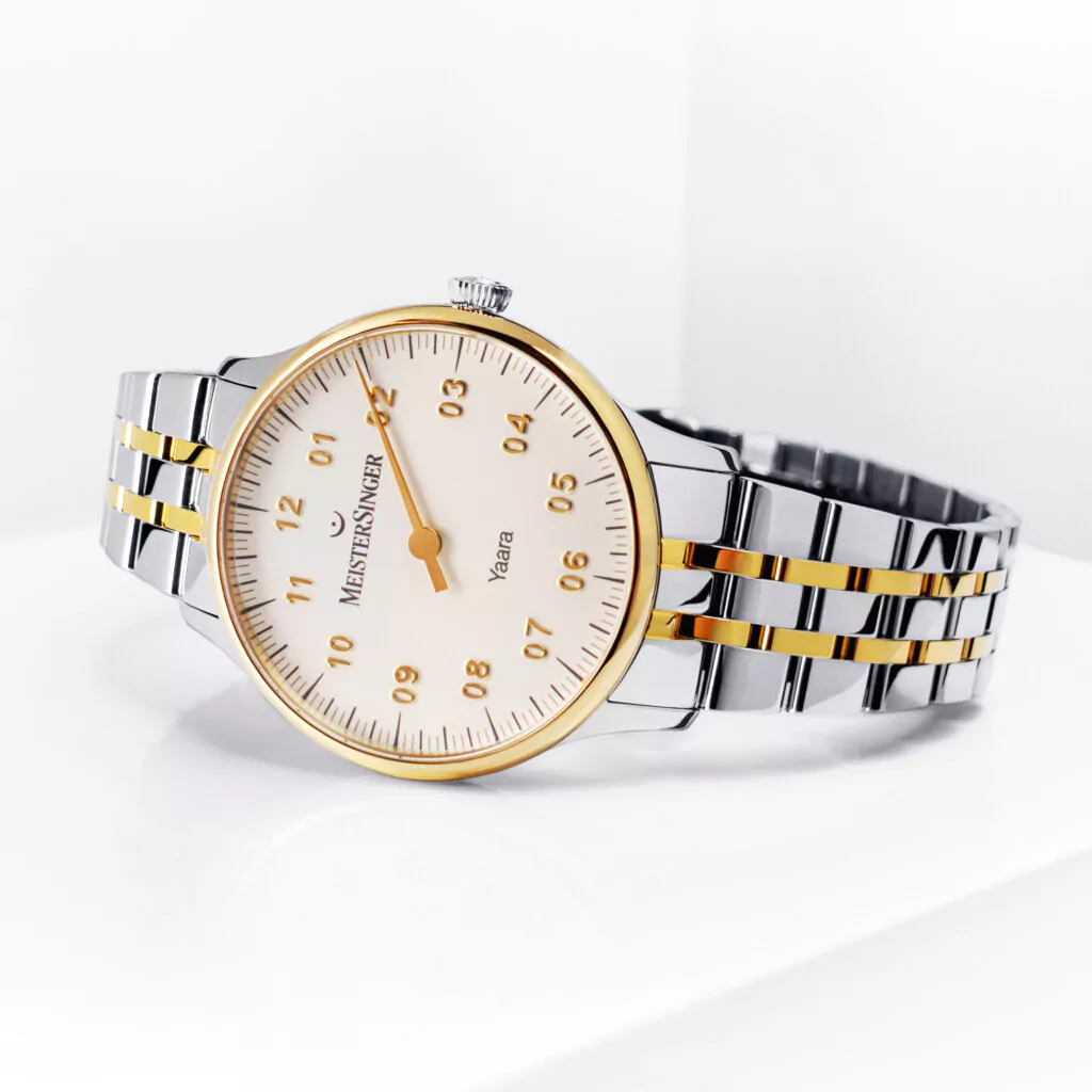 Meister Singer Yaara Automatic Watch, White with Gold Ladies Watch YA901G