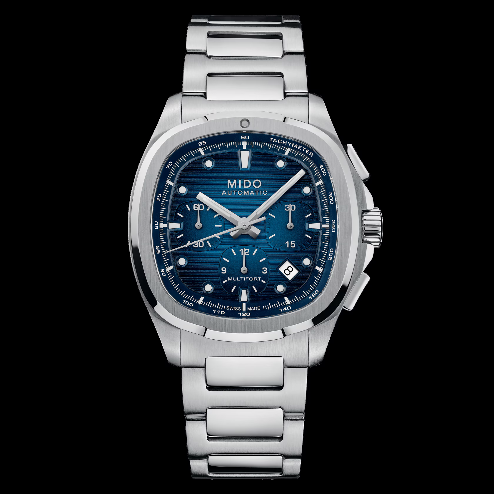 Mido Multifort TV Chronograph Blau mit zusätzlichem Band Herrenuhr M049.527.11.041.00