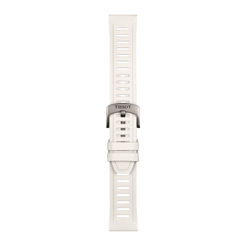 Tissot Ersatzarmband Silikon Weiß 21 mm T852.049.245