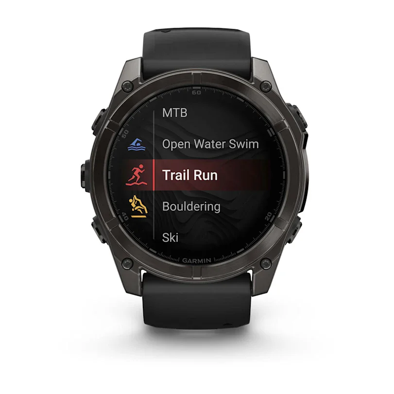 Garmin fēnix® 8 - 51 mm AMOLED Sapphire Schwarz/Carbongrau Titan DLC 010-02905-21