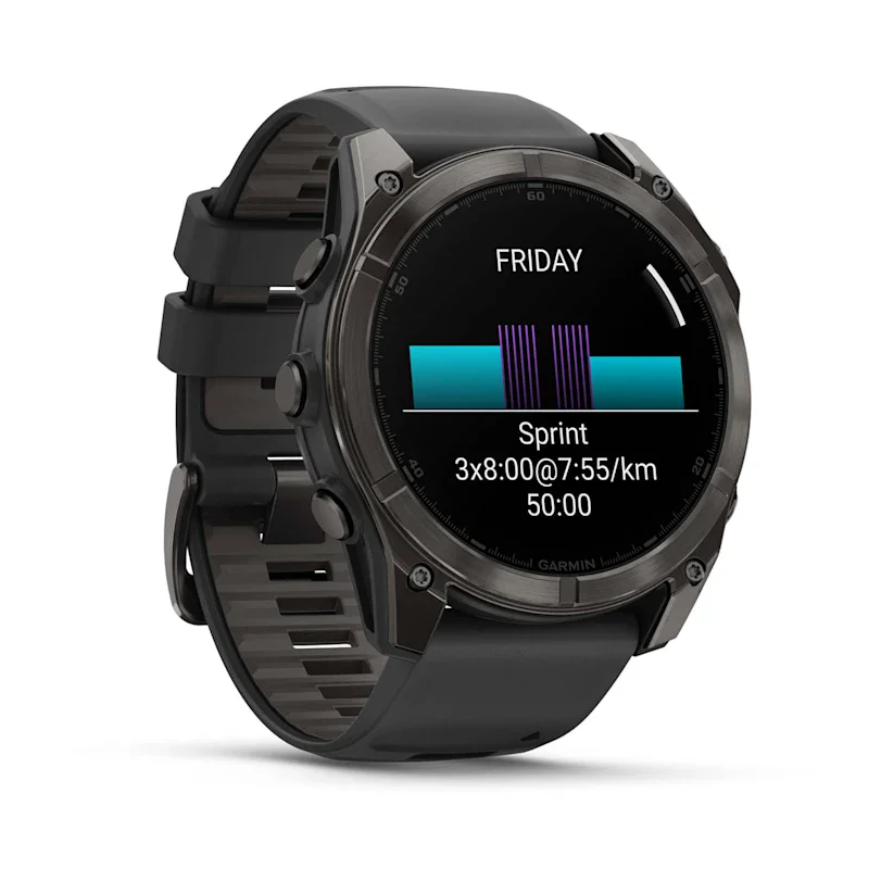 Garmin fēnix® 8 - 51 mm AMOLED Sapphire Schwarz/Carbongrau Titan DLC 010-02905-21