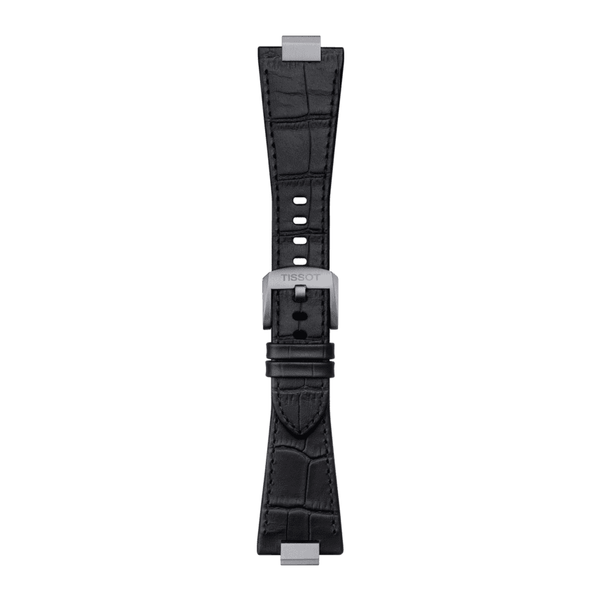 Tissot Ersatzarmband Leder schwarz 12 mm für PRX Modelle mit 40 mm Durchmesser