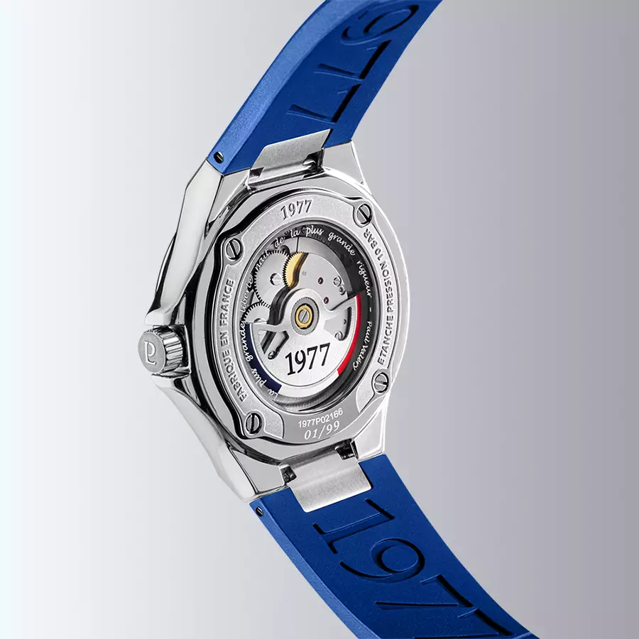 1977 ARSENE Automatique, 41 MM, Cadran Bleu, Bracelet Caoutchouc FKM Bleu Men's Watch 1977P02166