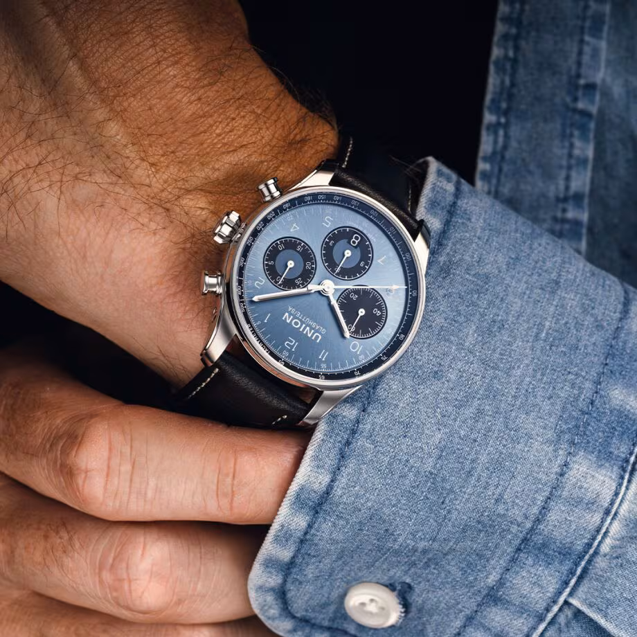 Union Glashütte Belisar Chronograph 40mm, Automatik Herrenuhr D009.227.16.042.00