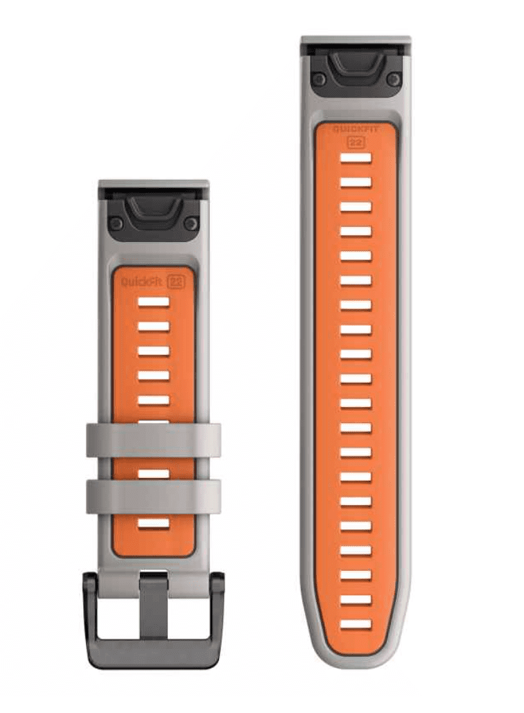 Garmin Ersatzarmband (Schnellwechsel-System) Silikonband grau/ organe