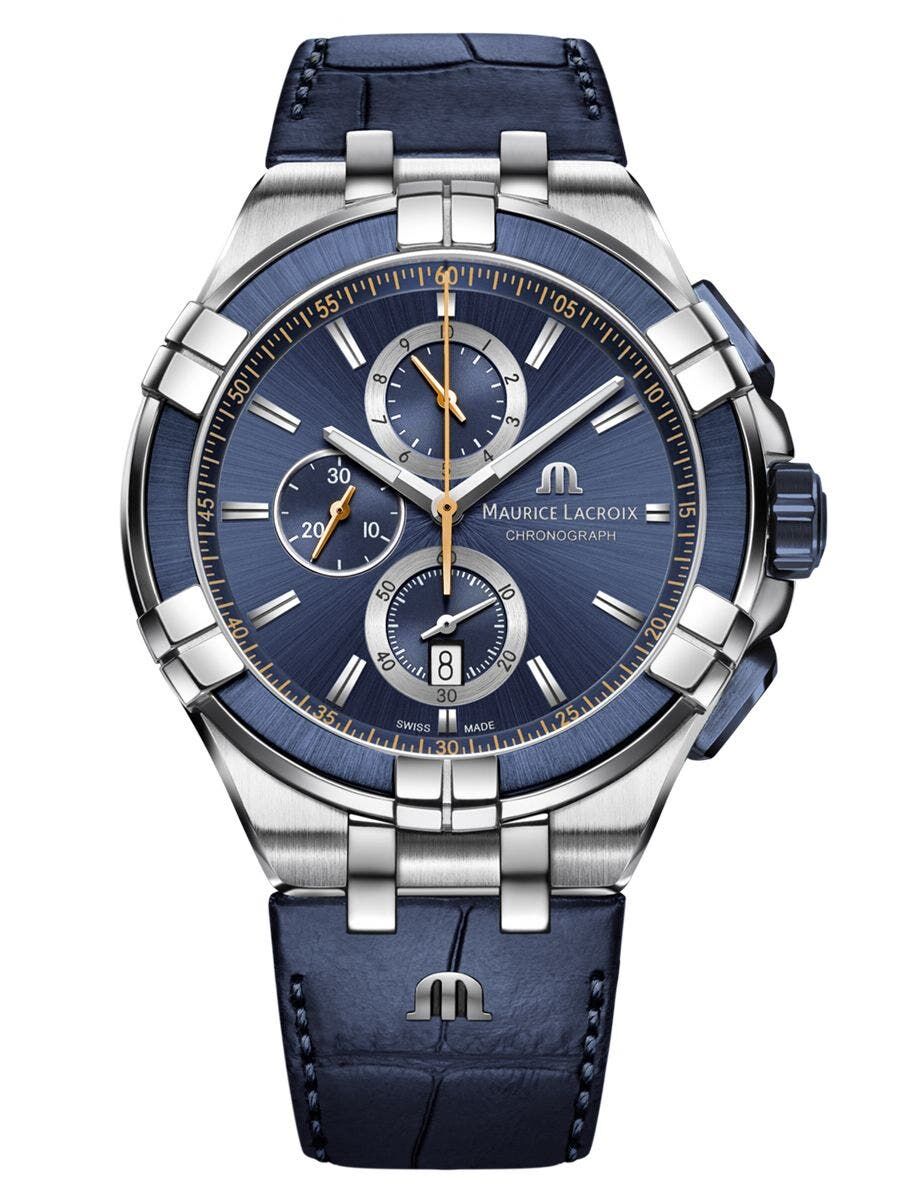 ai1018_ss001_432_4 Maurice Lacroix Aikon Chronograph Date Men's Watch AI1018-SS001-432-4