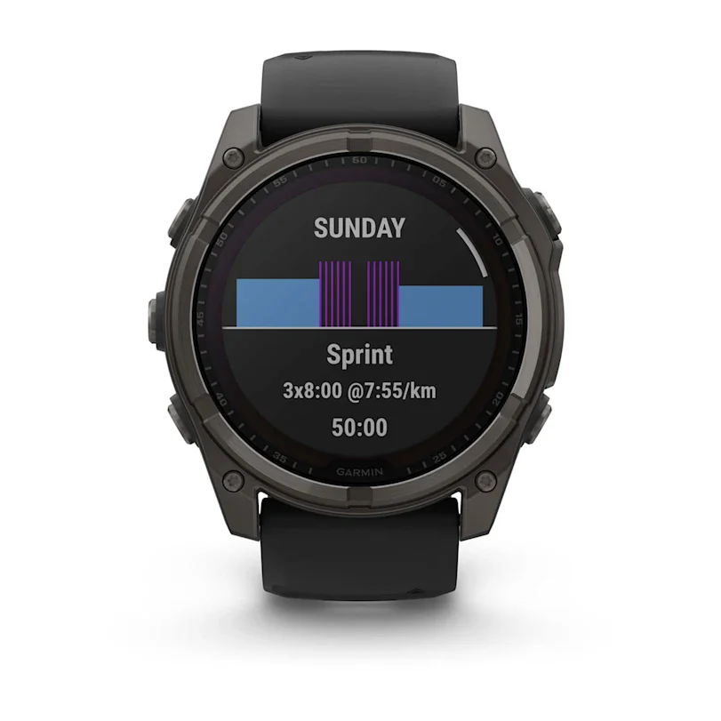 pd-01-xl-2 Garmin fēnix® 8 - 51 mm Solar Sapphire Graphite/Carbon Gray Titanium DLC 010-02907-11