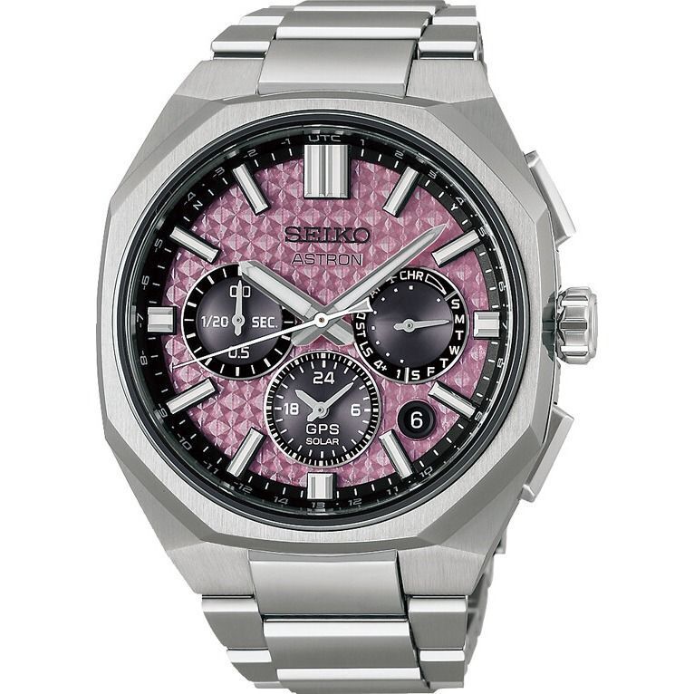 Seiko Astron GPS Solar 2026 Limited Edition Crystal Pink, Limitiert auf 1200 Stück Herrenuhr HAB006J1
