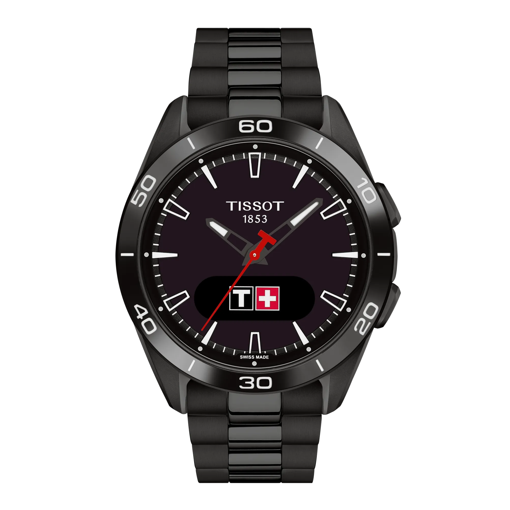 Tissot T-TOUCH Connect Sport 43.75mm, Swiss Made quartz movement with touch technology, solar men's watch T153.420.44.051.01