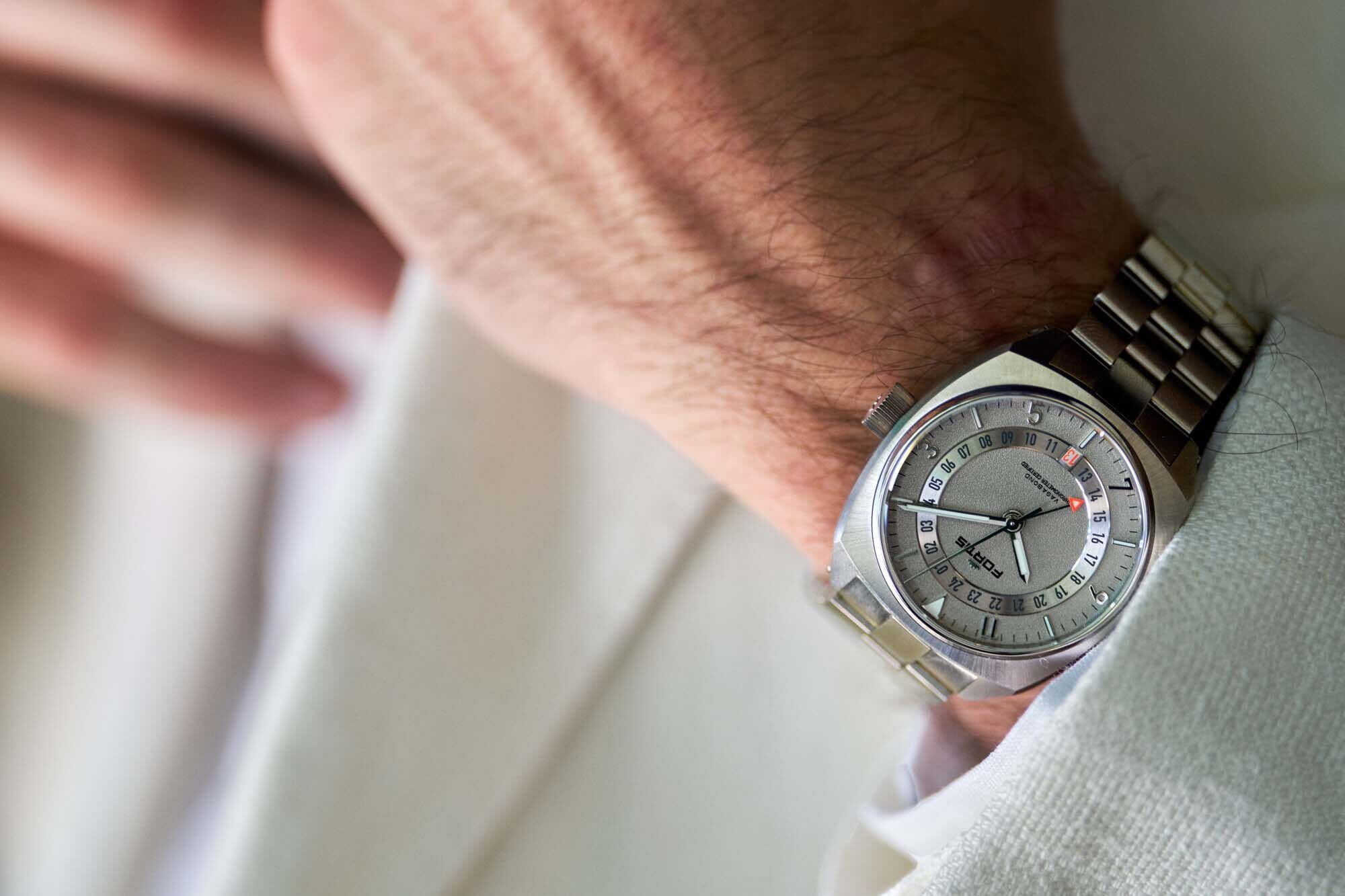 pSaTlbfw Fortis VAGABOND V-40 Stormy Gray Herrenuhr F6660000