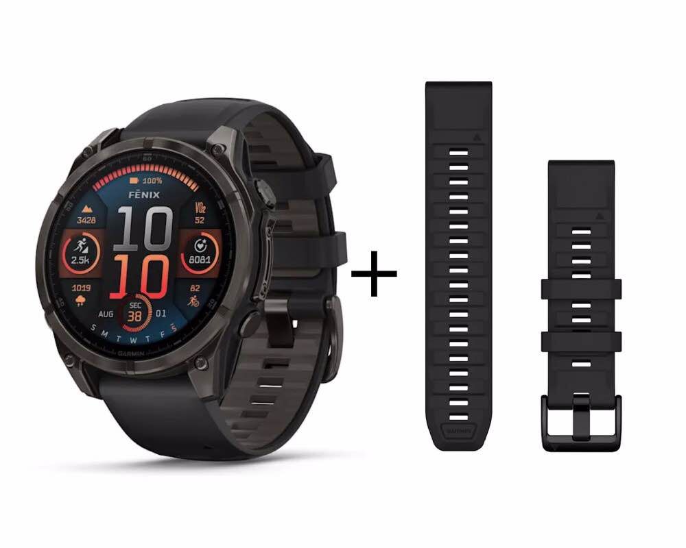 Garmin fēnix® 8 - 47 mm AMOLED Sapphire Black/Carbon Gray Titanium DLC 010-02904-21