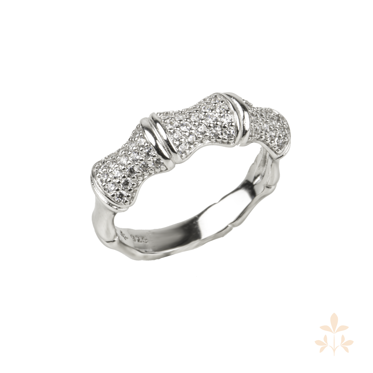 white-bambus-ring_5 Seinerzeit White Bambus Ring Größe 54, SZA-1990-310-54