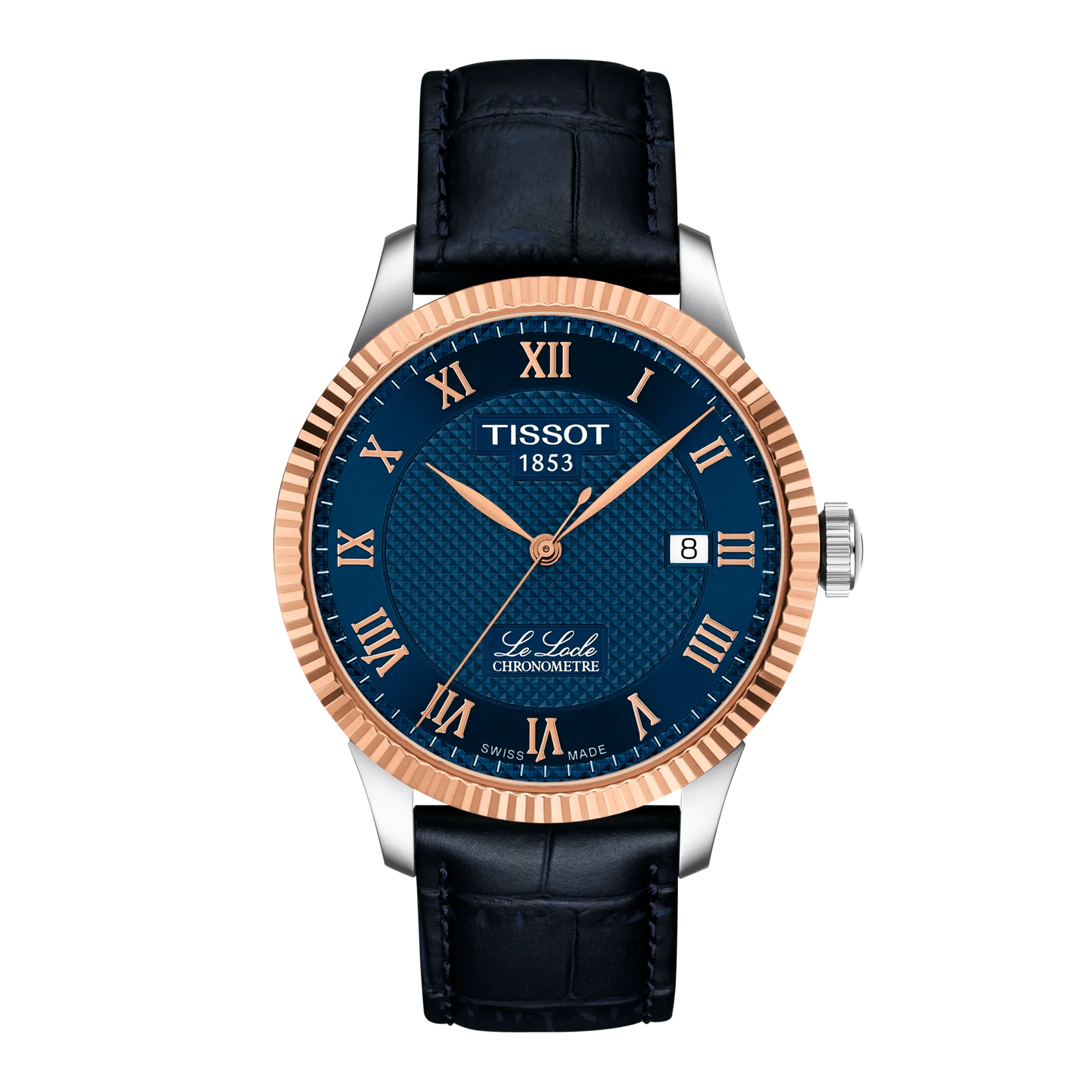 Tissot LE LOCLE Gold Bezel 39mm, Chronometer, Powermatic 80 Automatic Men's Watch T932.408.46.043.00