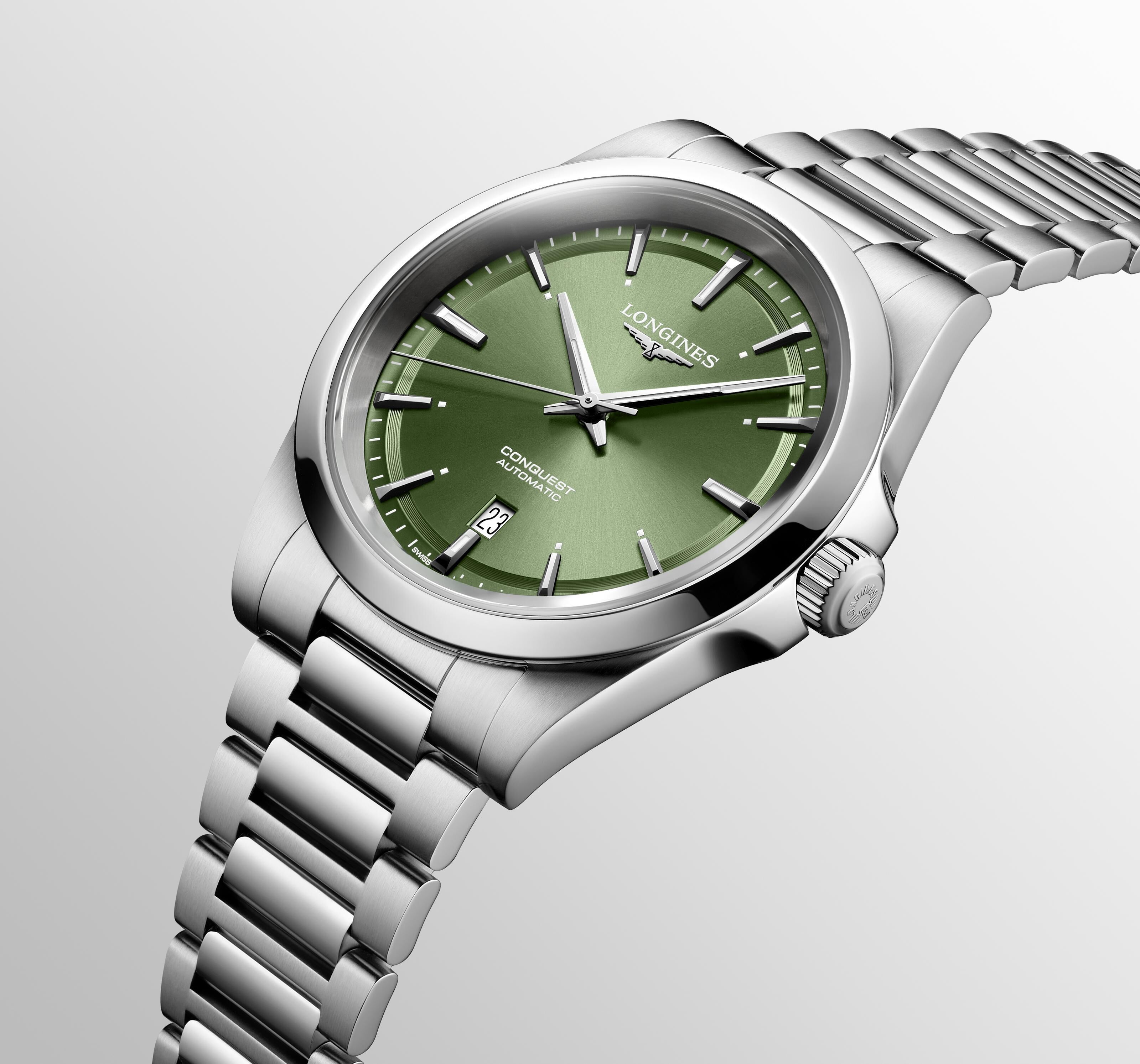 Longines Conquest grün 41mm Herrenuhr L3.830.4.02.6