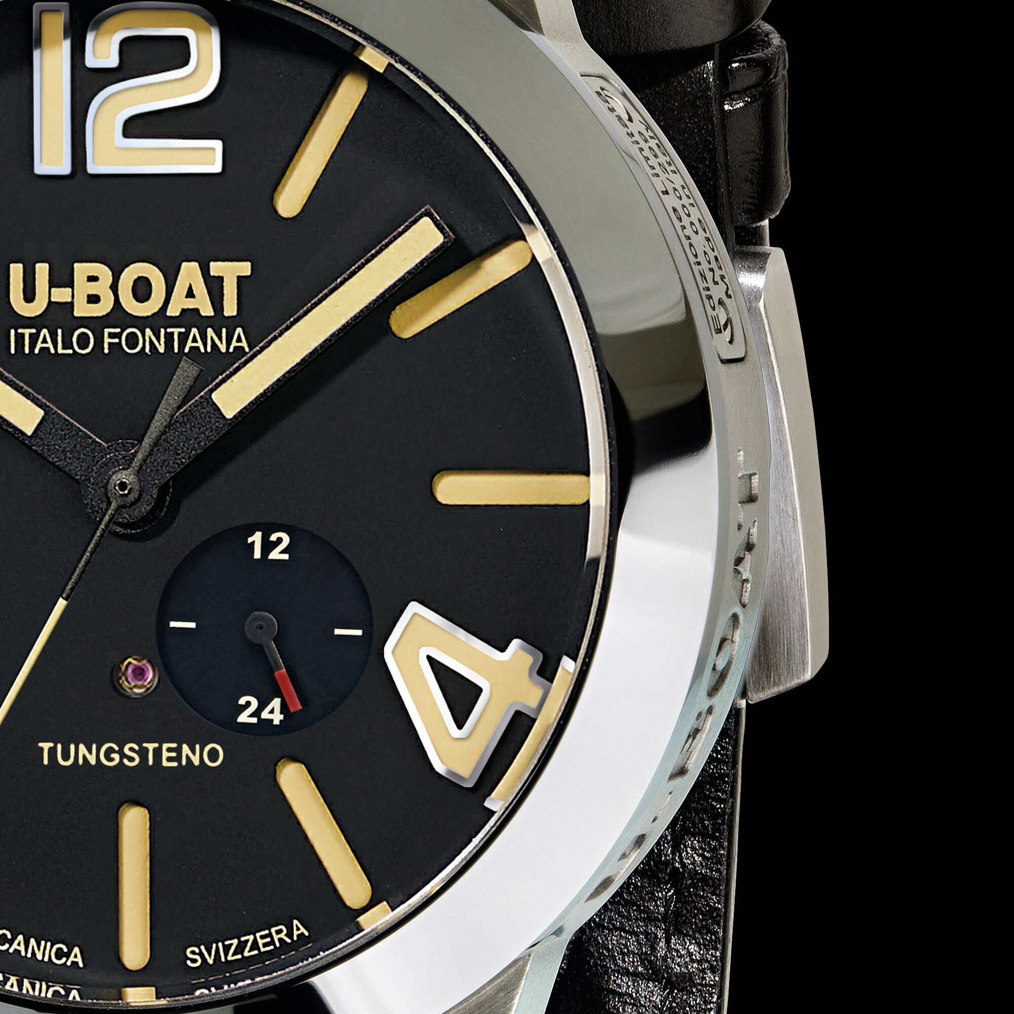 U-BOAT Herren Uhr STRATOS 45 BK 9006