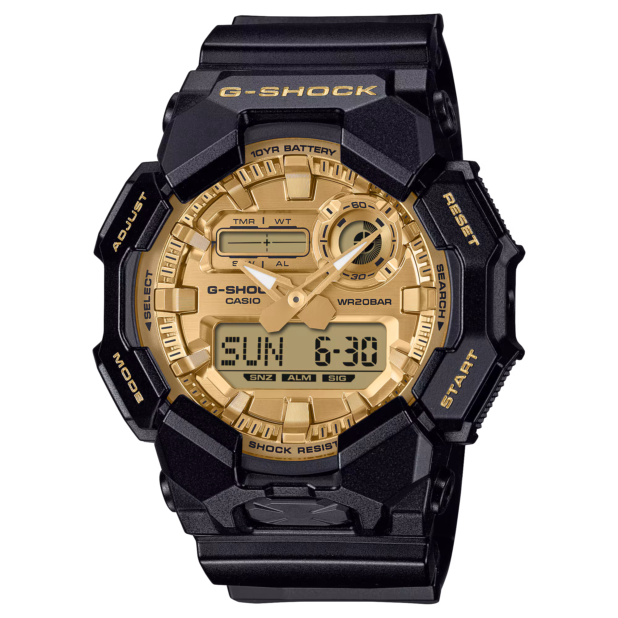 Casio CLASSIC GA-010 Serie Hybrid Gold Herrenuhr GA-010GGB-1A9