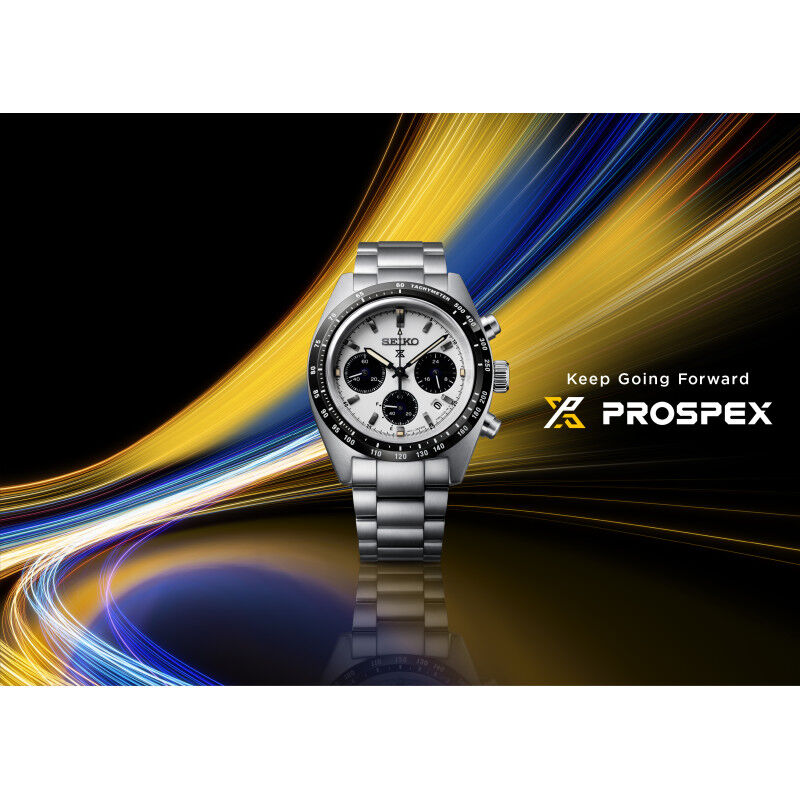 Seiko Prospex Speedtimer Solar Chronograph, Weiß Herrenuhr SSC961P1