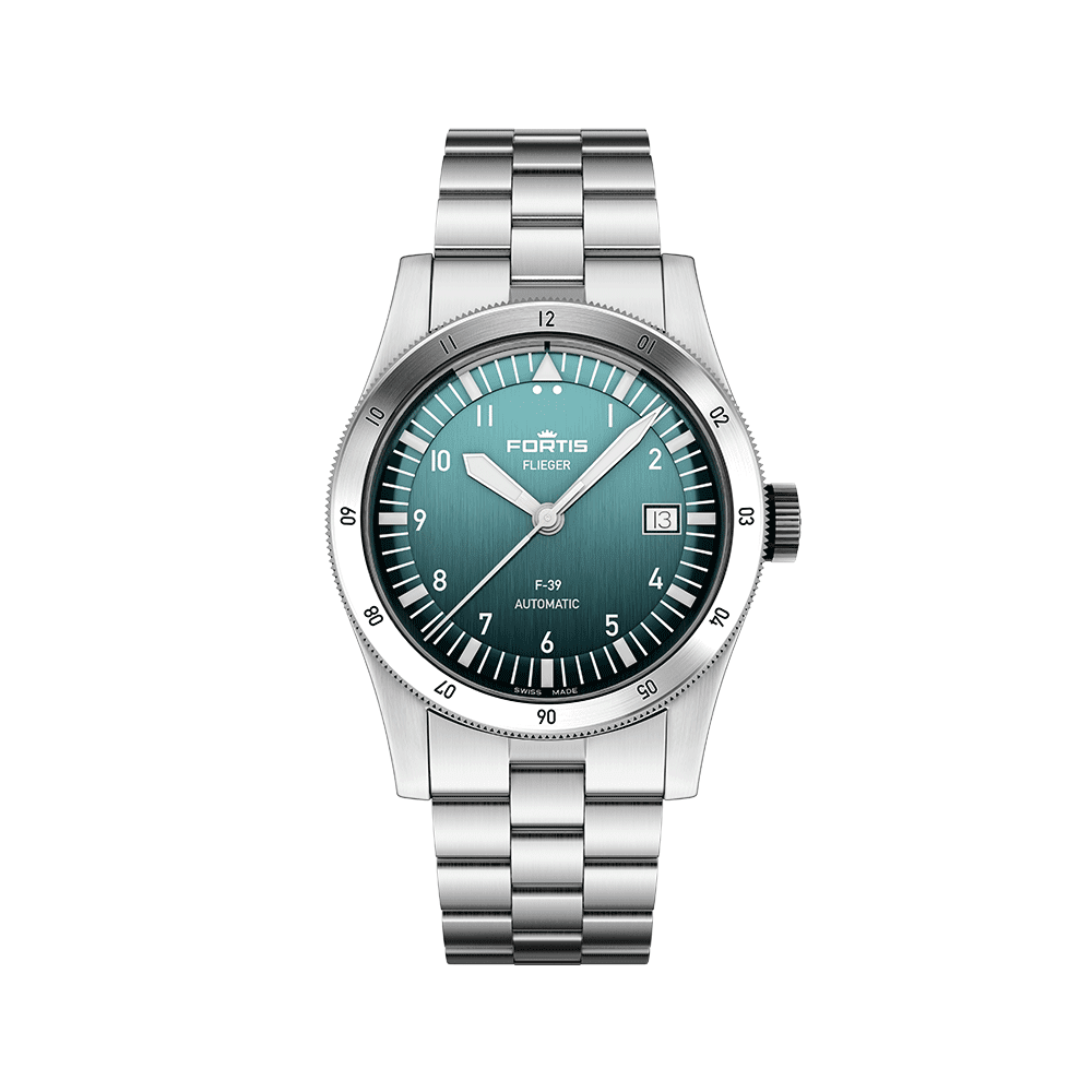 Fortis FLIEGER F-39 Automatic Petrol Herrenuhr F4220019