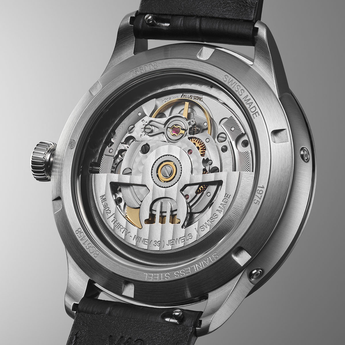 Maurice Lacroix 1975 Master Grand Date Retrograde, automatic watch, leather strap, men's watch 758008-SS001-090-2