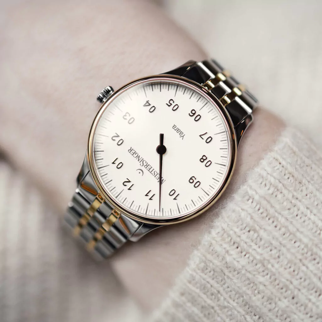 Meister Singer Yaara Automatic Watch, White with Gold Ladies Watch YA901G