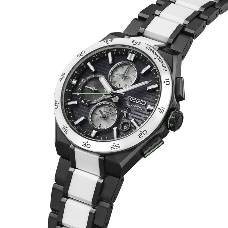 Seiko Astron GPS Solar Dual Time Chronograph Limited Edition Herrenuhr SSH185J1