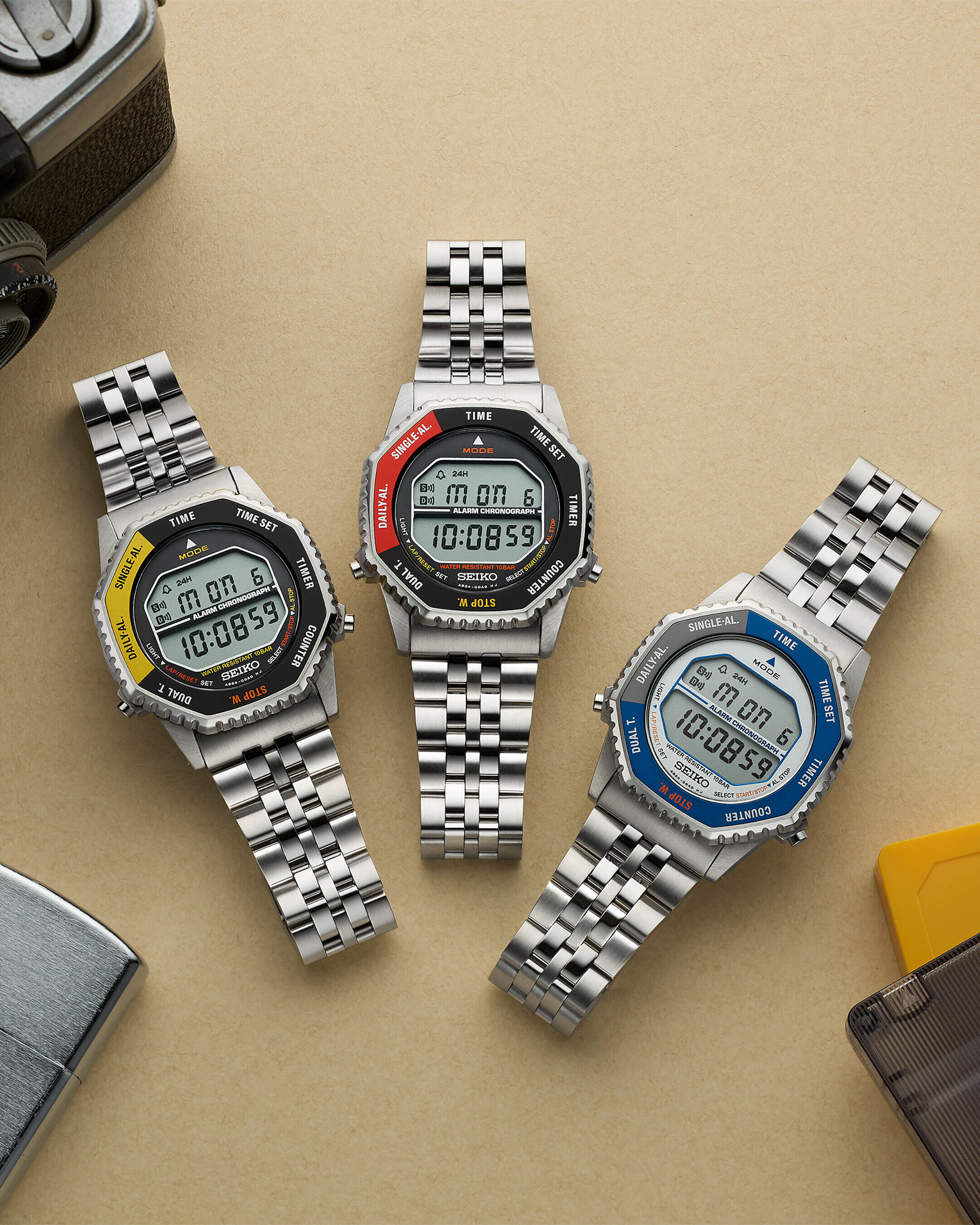 Seiko Classic Digital Chronograph, Yellow Men's Watch SMGG17P1 Seiko Classic Digital Chronograph, Yellow Men's Watch SMGG17P1