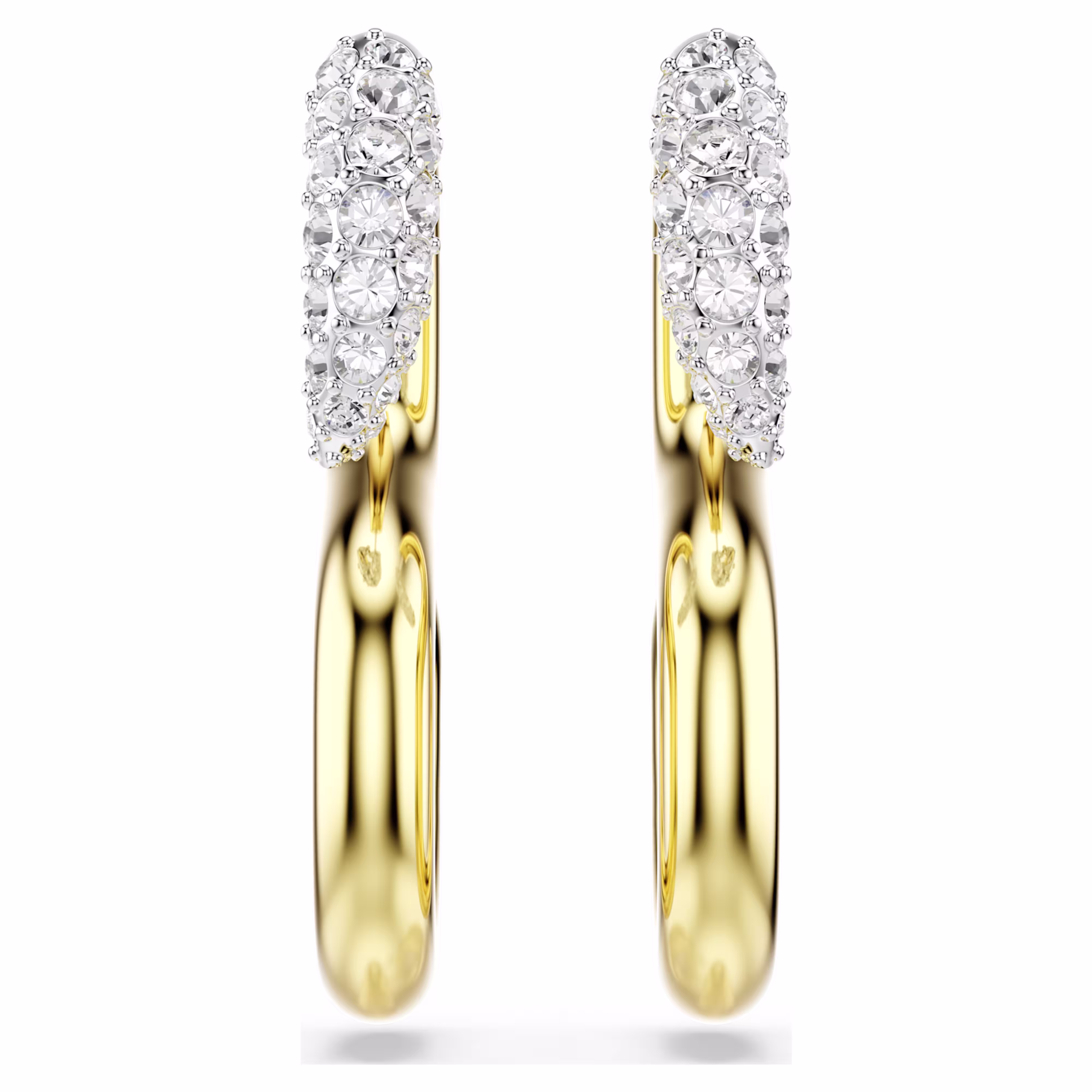 Swarovski  Dextera Ohrringe Rundschliff, Weiß, Metallmix