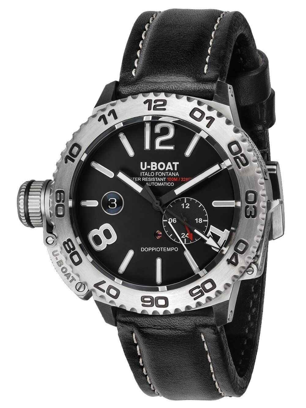 U-BOAT Herren Uhr DOPPIOTEMPO AUTO SS 9099