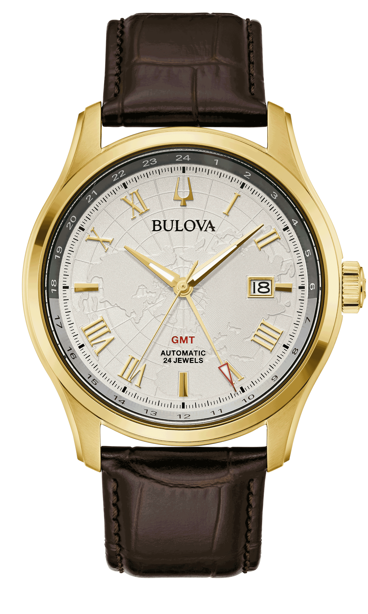 97B210_Bulova_Classic_Wilton_Front Bulova Herrenuhr 97B210 Wilton GMT