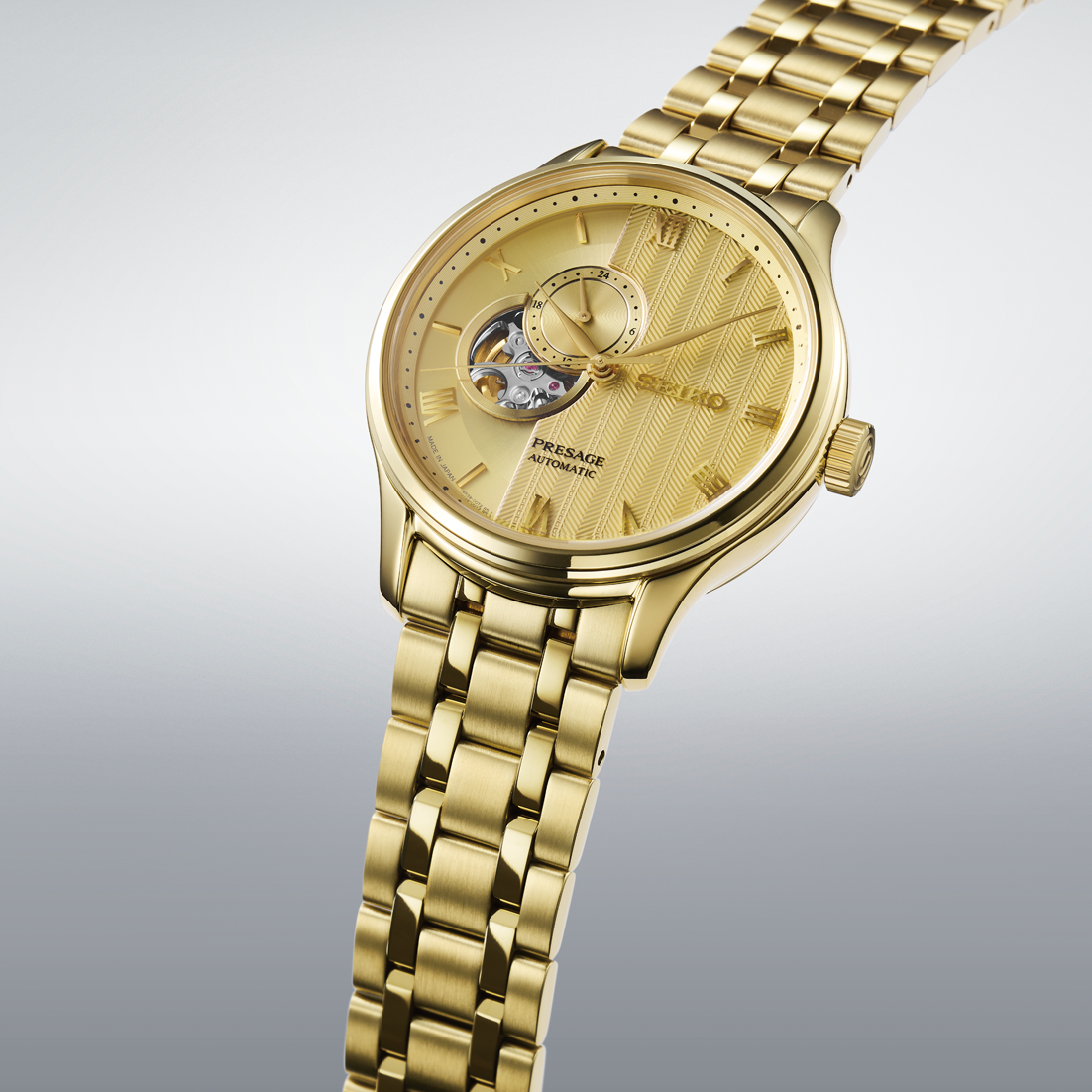 Seiko Presage Automatik Offenes Herz "Japanese Garden" Herrenuhr SSA468J1