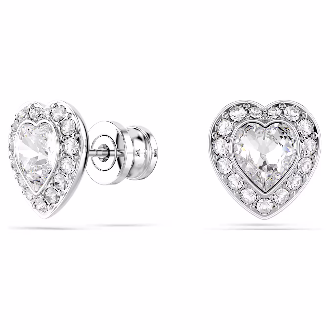 Swarovski Ariana Grande x Swarovski Set Various Cuts, Heart, White, Rhodium Plated