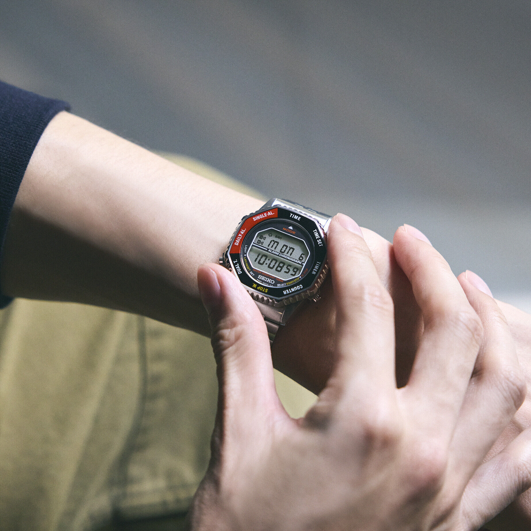 Seiko Classic Digital Chronograph, Quartz, Red Men's Watch SMGG19P1 Seiko Classic Digital Chronograph, Quartz, Red Men's Watch SMGG19P1