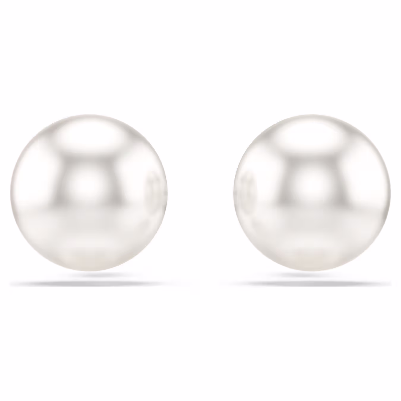 Swarovski  Matrix Ohrstecker Kristallperle, Weiß, Rhodiniert