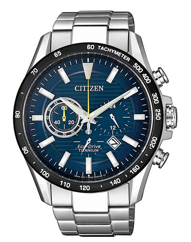 Citizen Herrenuhr Solar Powered Titanium Chronograph CA4444-82L