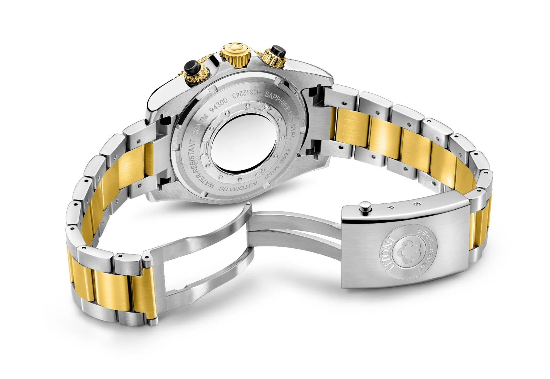 Titoni Seascoper Chronograph Bicolor Men's Watch 94300 SY-BK-731