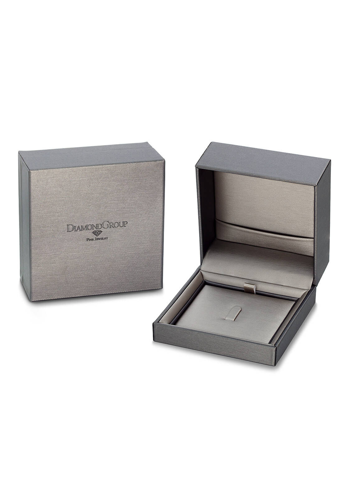 RingboxTQzg5jM1TgCCg Memoire halb Ring 585er Weißgold 14kt 0,07ct, Größe 56