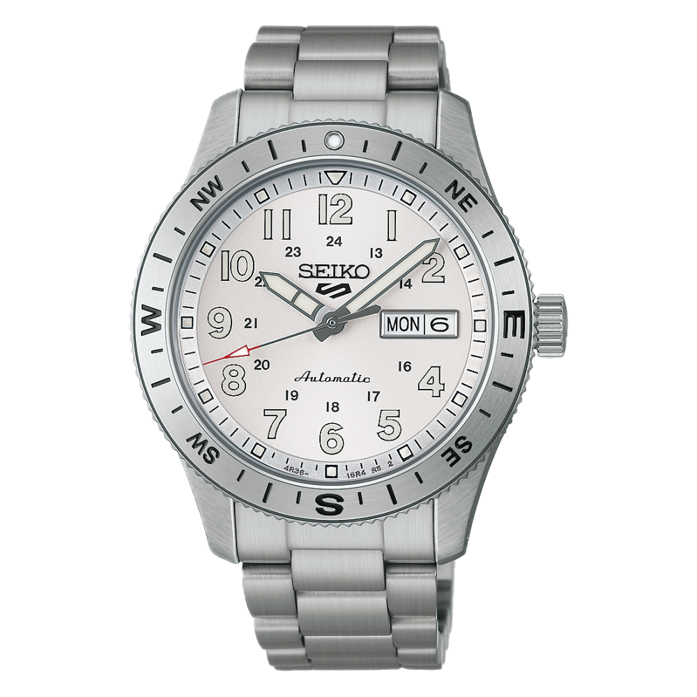 Seiko 5 Sports Field series 41mm, Edelstahl, Automatik, Weiß Herrenuhr HDB007K1