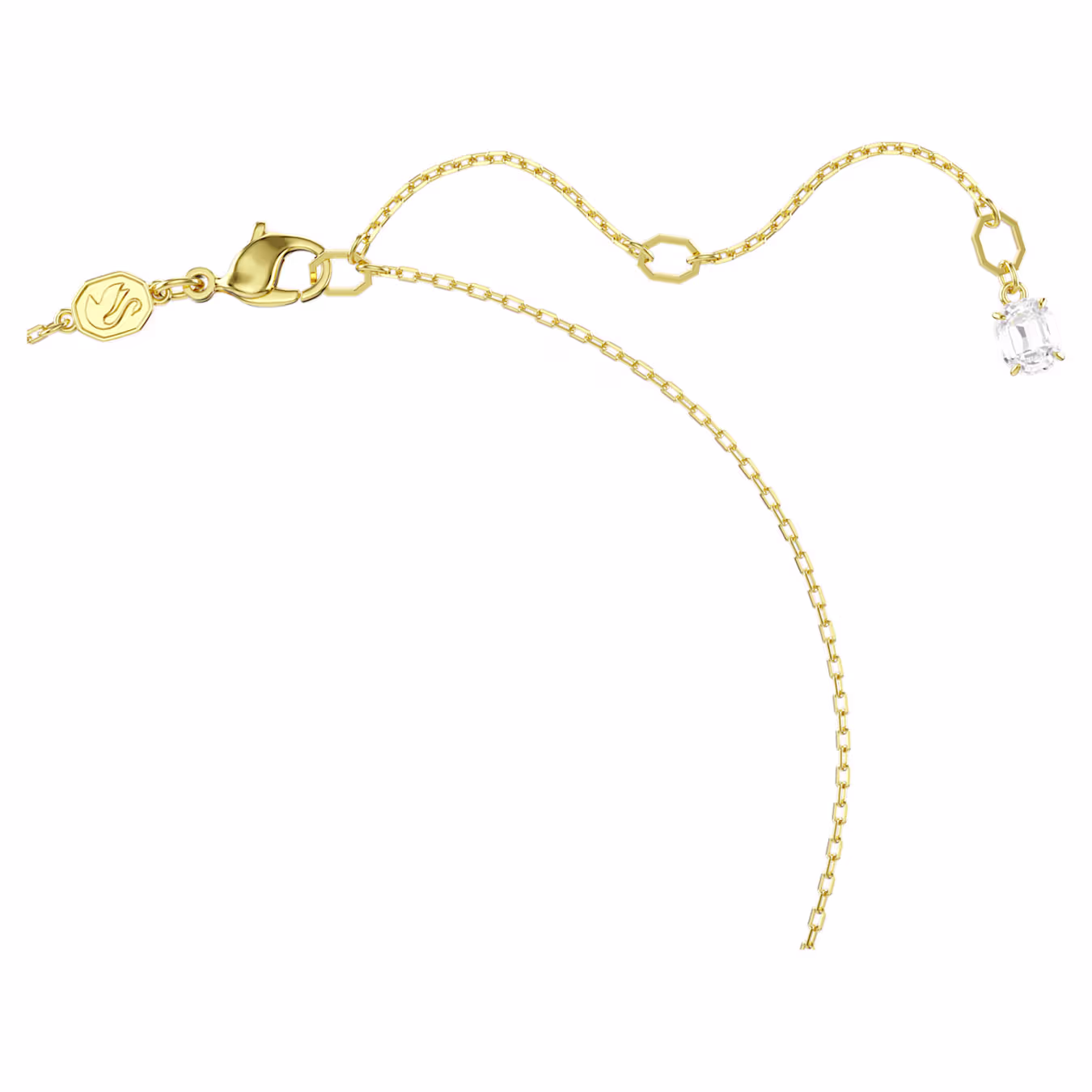 Swarovski  Dextera Halskette, Anhänger Verschlungener Reif, Goldlegierungsschicht