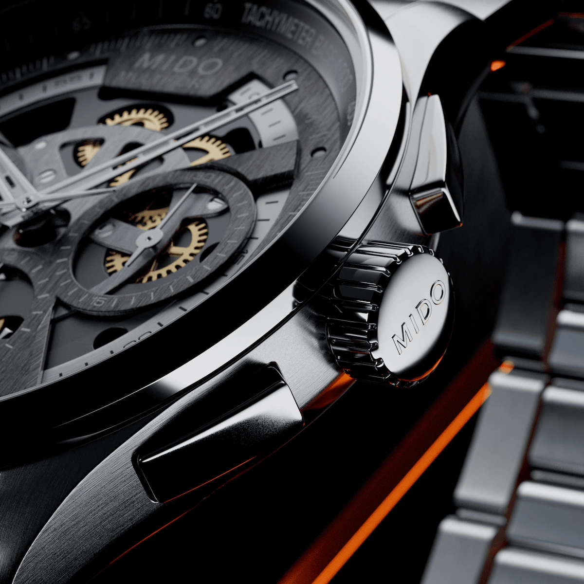 Mido Multifort Skeleton Chronograph Herrenuhr M038.662.11.060.00